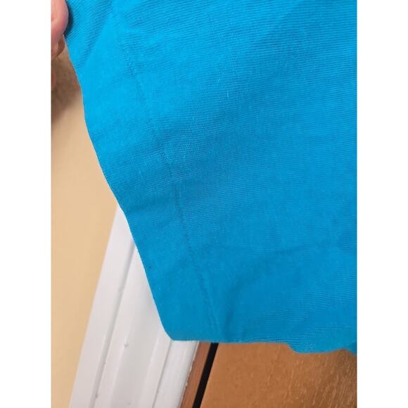 Vintage Hang Loose Hawaii T Shirt Mens Size M Blue 80s Hawaiian Made In USA - Picture 3 of 8